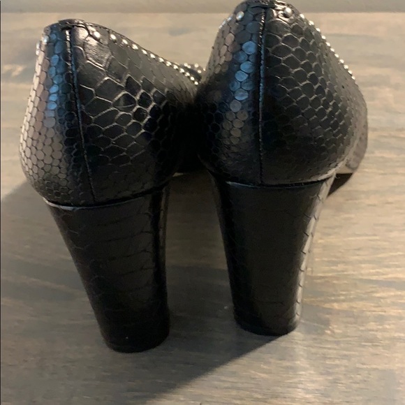 Talbots Genuine Leather Studded PeepToe Pump - Picture 4 of 7